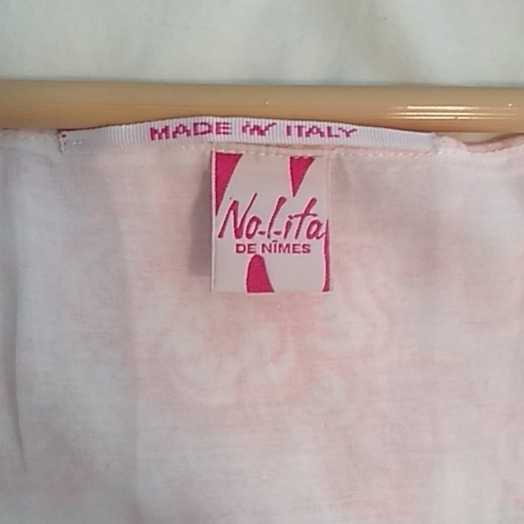 Made In italy Floral Feminine Sleeveless Boho Beautiful Cottage Core  maxi dress - Picture 8 of 8